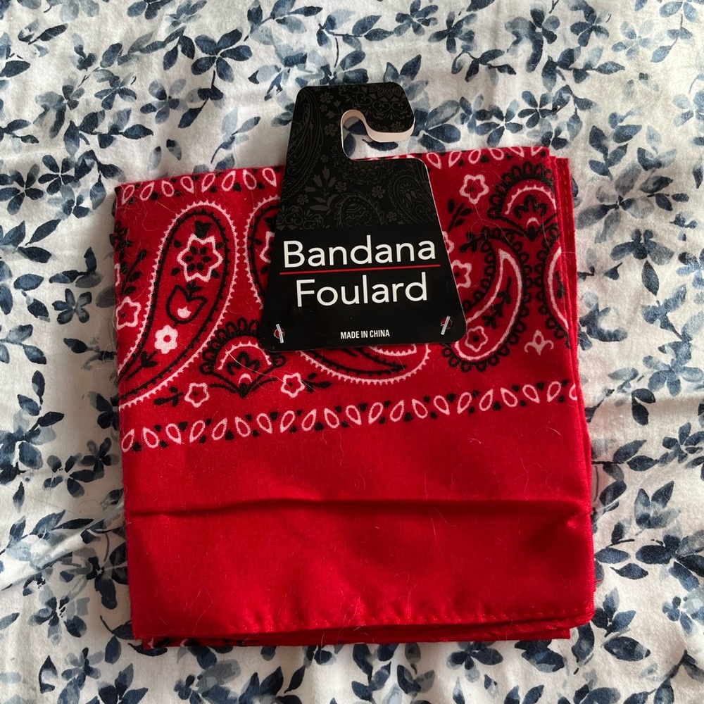Red Bandana NEVER USED NEW